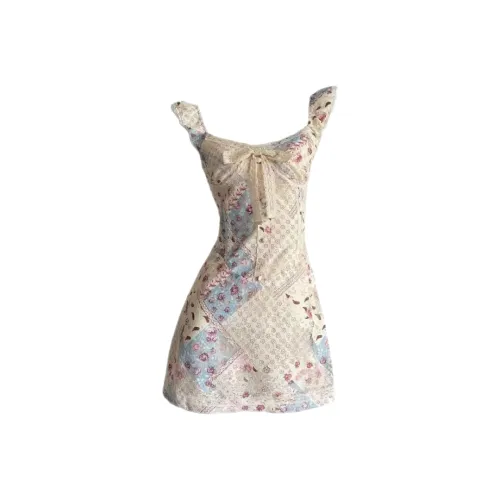 ABBY GODDESS Slip Платье Женское Абрикос