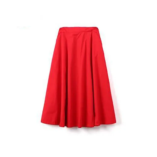 Dickies Повседневный Длинный Юбка Женские Красный