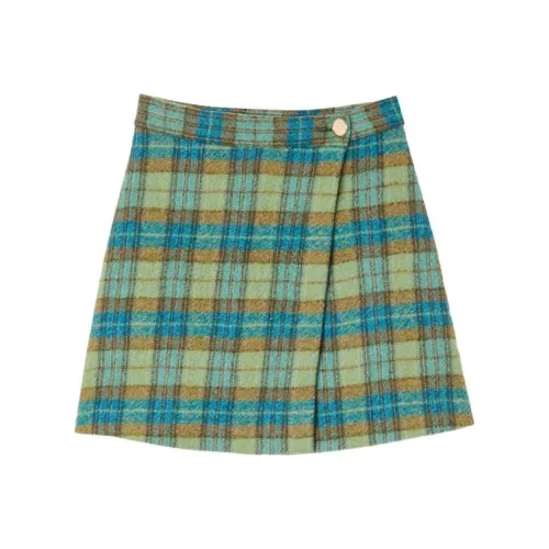 SANDRO Синие Женские Повседневные Короткие Юбки