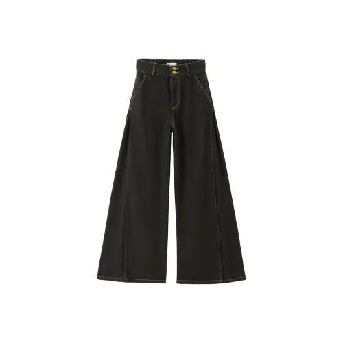 Giordano 68 Черный деним Женские джинсы