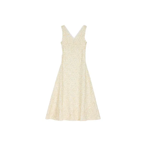 BRN Без рукавов Платье Женские H9056 Custard