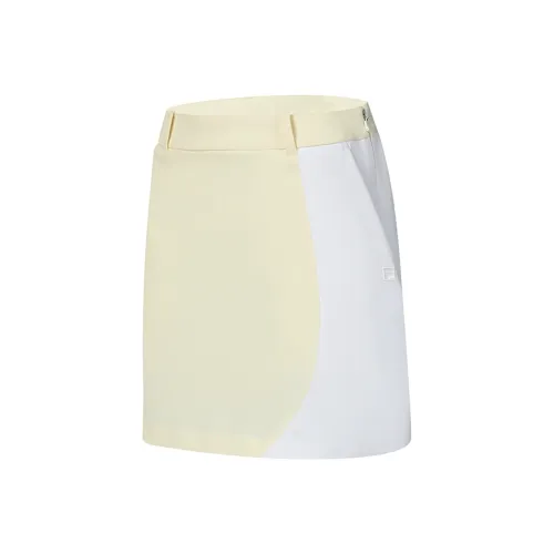 FILA GOLF серия SS24 Повседневные короткие юбки Женские Груша Цветение Желтый