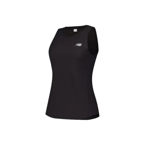 New Balance Бег Майка Женская Черная