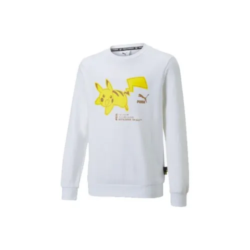 PUMA X POKEMON Co Бренд Series T Рубашка Белый Детский