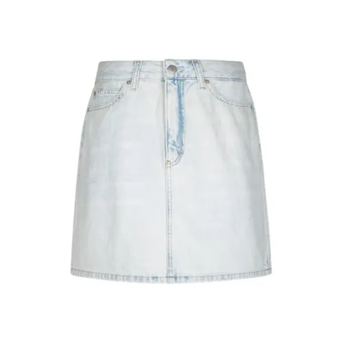 Calvin Klein Джинсовая светло-голубая Женская Джинсовая короткая юбка