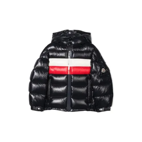 Moncler Хлопковый пуховик Черный Детский