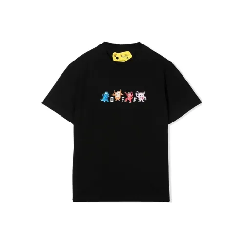 Off Белый FW22 Черный Kids T Рубашки