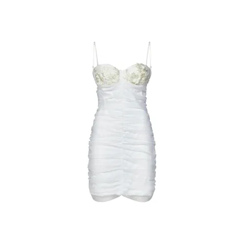 Rotate Slip Платье Женское Белое