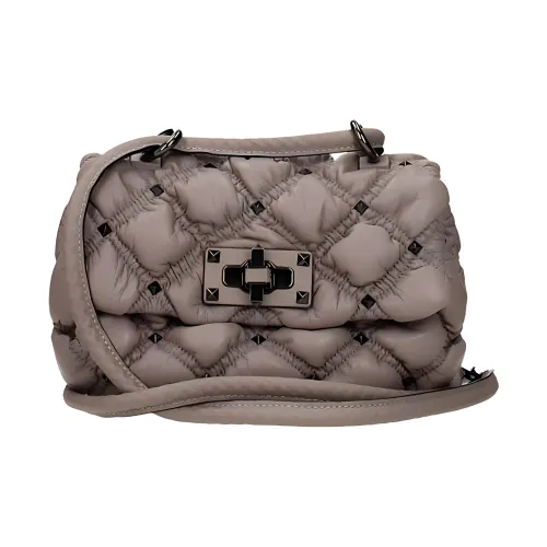 Valentino Кожа Сумка через плечо Женская Розовая