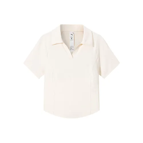 ANTA Variety Тренировки Коллекция Поло Женские Кукуруза Белый