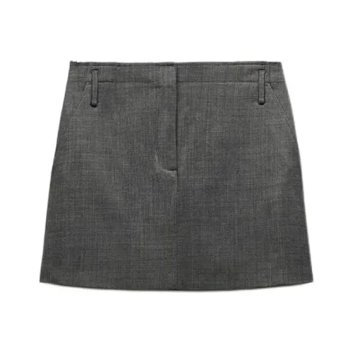 ZARA ZW Series Зебровый принт Серый Женские Повседневные короткие юбки
