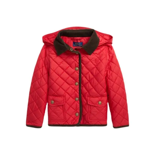 Polo Ralph Lauren Хлопковый пуховик FW24 Красный Детский