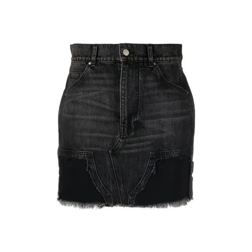 AMIRI Черные Женские Джинсовые Короткие Юбки