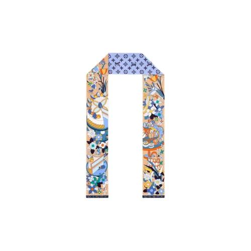 LOUIS VUITTON Тутовый шелк Резинки для волос Женские Синий