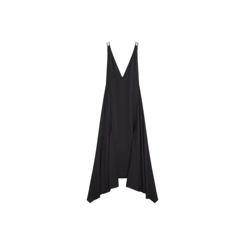 Lanvin Черные Женские Платья без рукавов