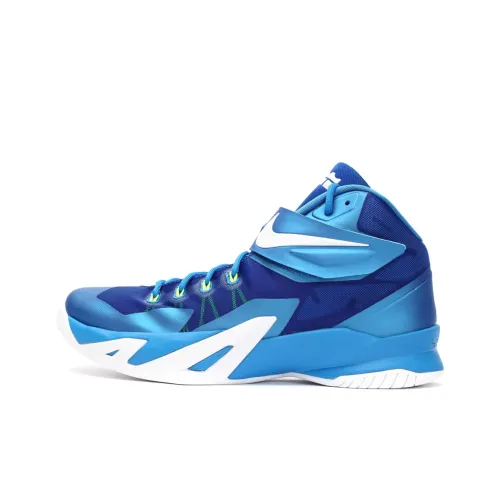 Nike Zoom Soldier 8 High Топ Баскетбольные Кроссовки Мужские Синие