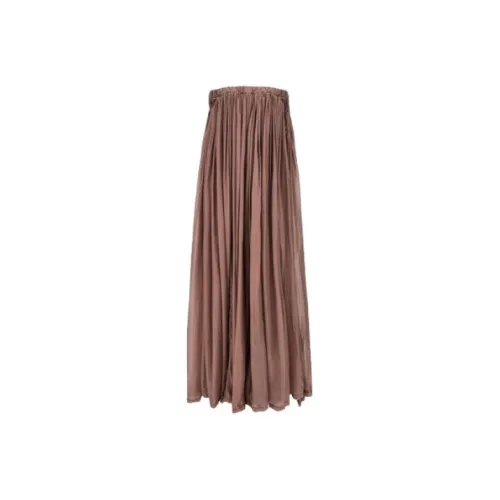 RICK OWENS совместный бренд RO Повседневный длинный юбка женский умбра