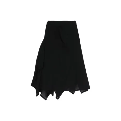 Yohji Yamamoto Черные Женские Повседневные Длинные Юбки