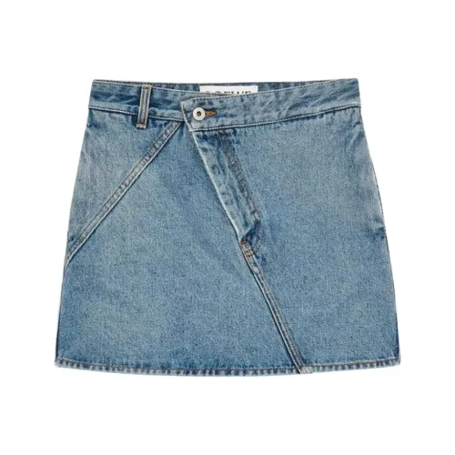 LOEWE SS23 Джинсовые короткие юбки Женские Синие
