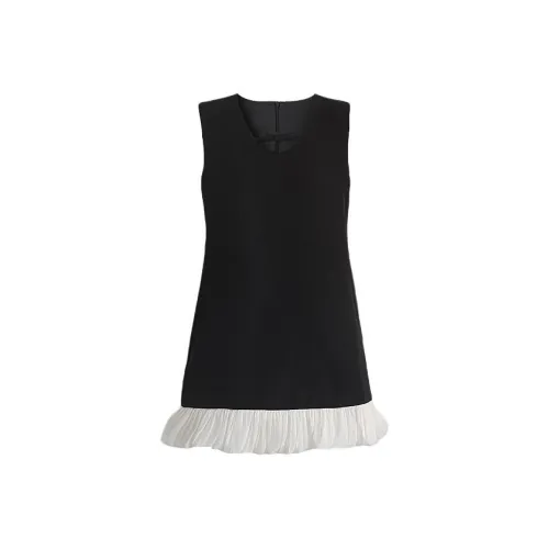 KYKW Без рукавов Платье Женское Черное
