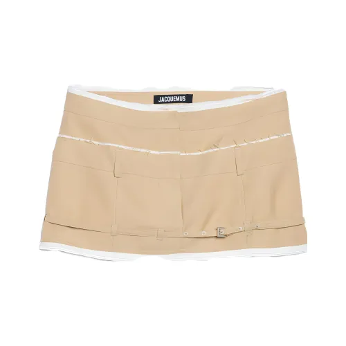 Jacquemus Желтые Женские Джинсовые Короткие Юбки