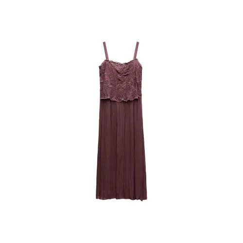 ZARA ZW Series Бургундский Женские Слиплатья