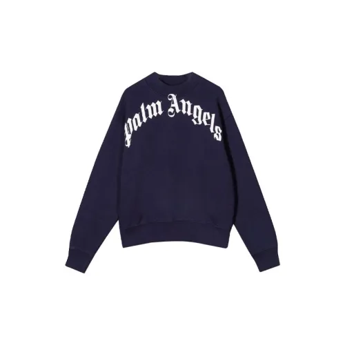 PALM ANGELS Свитшот Темно-синий Детский