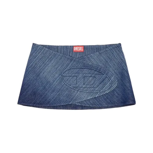 DIESEL Джинсовые короткие юбки Женские Blue