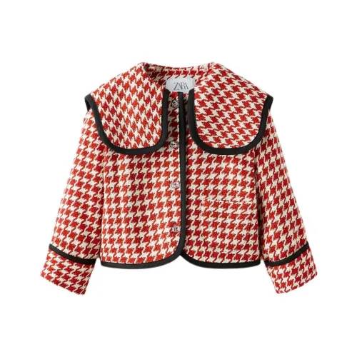 ZARA Куртки и Пальто Темно-Красный Детский