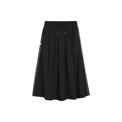 PUMA Повседневная Длинная Юбка Женская Черная