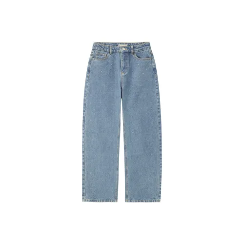 Giordano 61 Джинсовый светло-голубой Женские джинсы