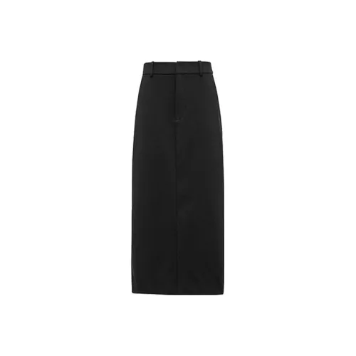 MEIYANG Повседневная длинная юбка женская черная