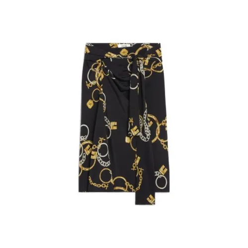 CELINE FW22 Повседневная длинная юбка женская черная