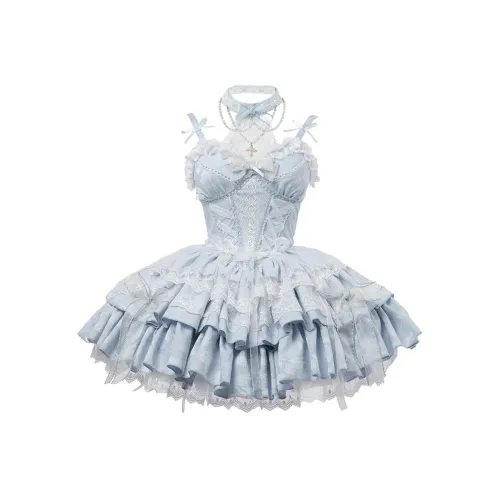 LEMON FAIRY Slip Платье Женское Синее