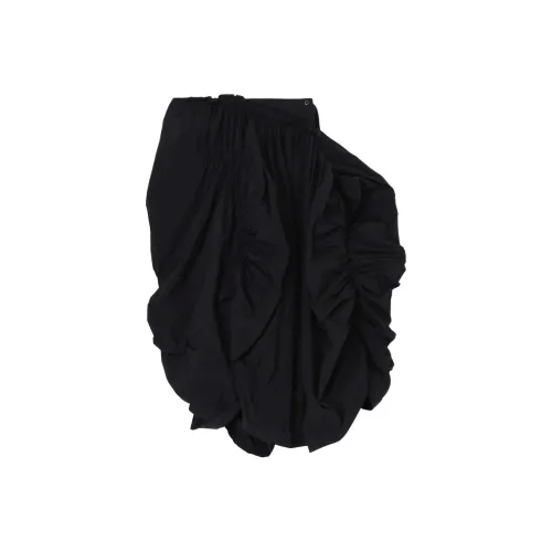 Yohji Yamamoto Черные Женские Повседневные Длинные Юбки