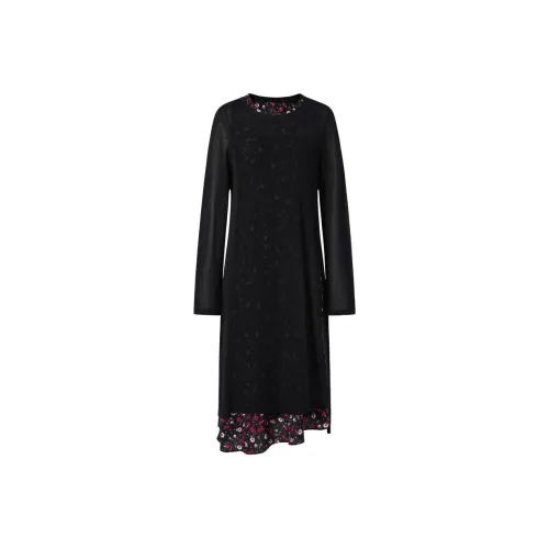 JZ. ANNAKRO Комплект с юбкой Женские Цветочный Черный