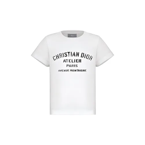 Dior Quarterly New Products Белые Детские Рубашки T