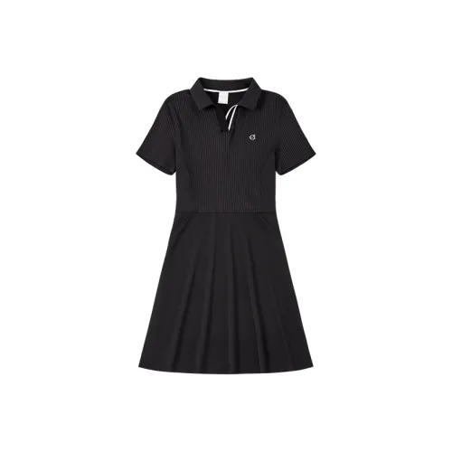 GOLF SS25 Короткий рукав Платье Женское Черное