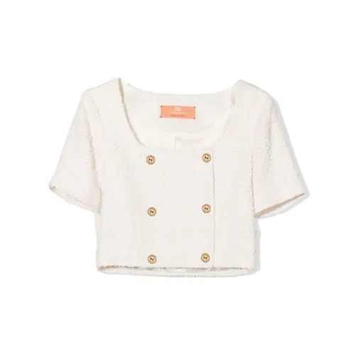 Elisabetta Franchi Белый Kids Куртки