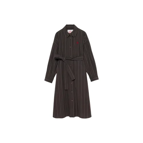 Vivienne Westwood Black Женские Длинные Рукава Платья