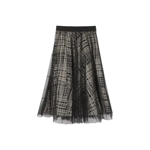 MaxMara Повседневный Длинный Юбка Женские Черный