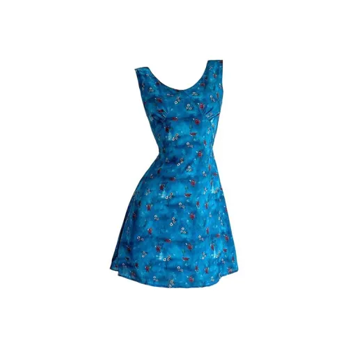 SISC Без рукавов Платье Женские Capri Синий