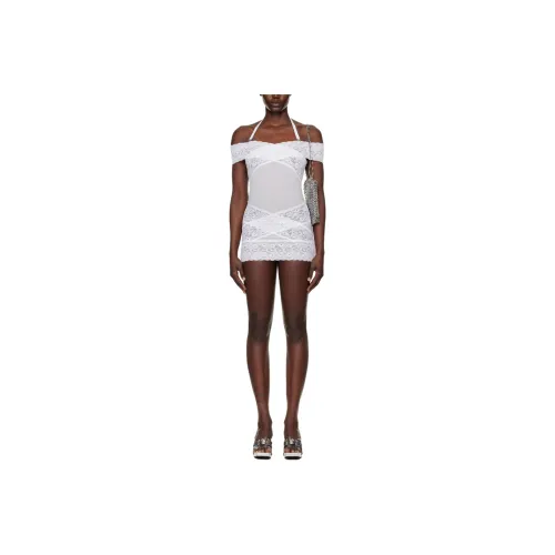 POSTER GIRL Slip Платье Женское Белое