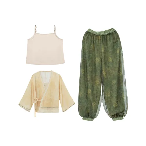 SONDR Повседневный костюм женские брюки-фонарики трехкомпонентный комплект