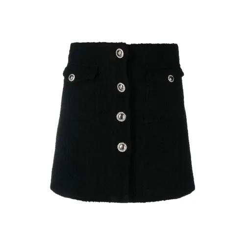Alessandra Rich Черная Женская Повседневная Короткая Юбка