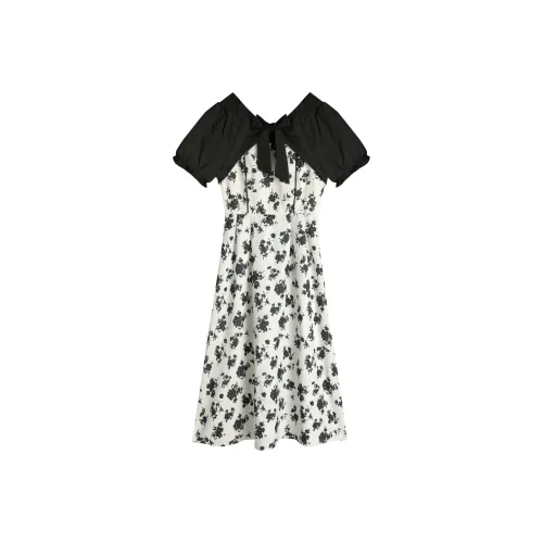 ZUKIZUKI Короткий рукав Платье Женское Многоцветное