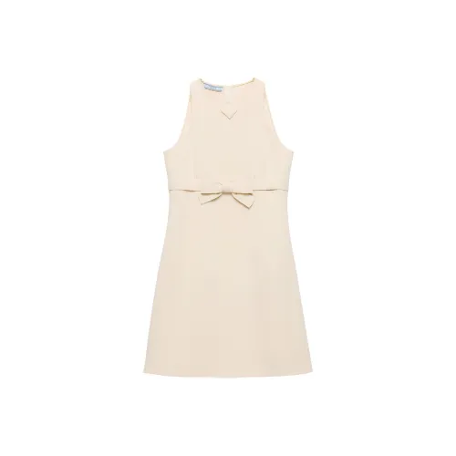 PRADA Без рукавов Платье Женское Светлый Умбра