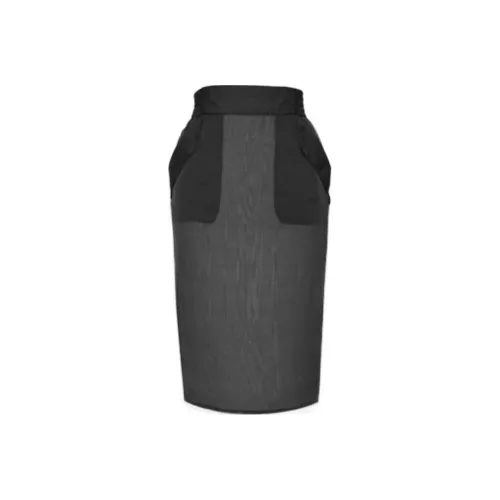 SAINT LAURENT Повседневный Длинный Юбка Женские Черный