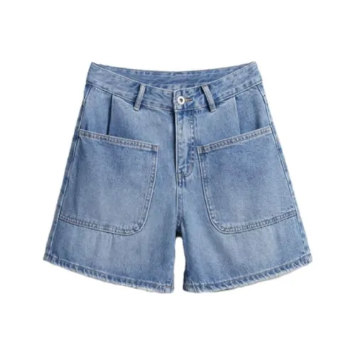 RANYUCHUN Blue Женские джинсовые шорты
