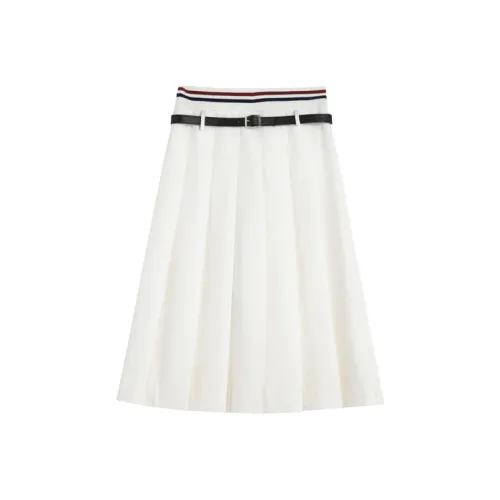 SNBL Повседневный Длинный Юбка Женская Белая